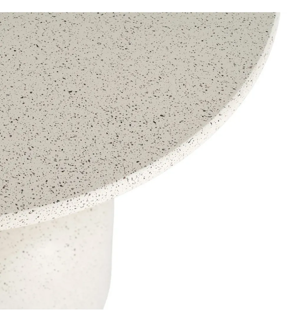 Stolik kawowy boczny EDERAN 60 cm efekt terrazzo