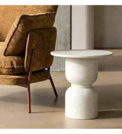 Stolik kawowy boczny EDERAN efekt terrazzo