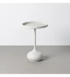 Stolik kawowy boczny GARAS 57 cm biały