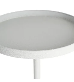 Stolik kawowy boczny GARAS 57 cm biały