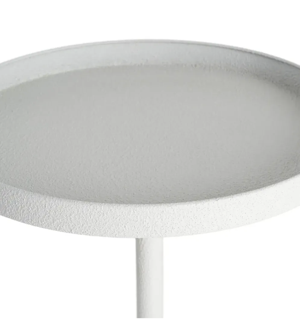 Stolik kawowy boczny GARAS 57 cm biały