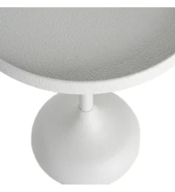 Stolik kawowy boczny GARAS 57 cm biały