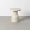 Stolik kawowy boczny KIRENKO 40 cm efekt terrazzo