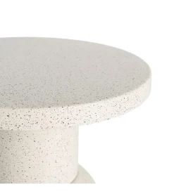 Stolik kawowy boczny KIRENKO 40 cm efekt terrazzo