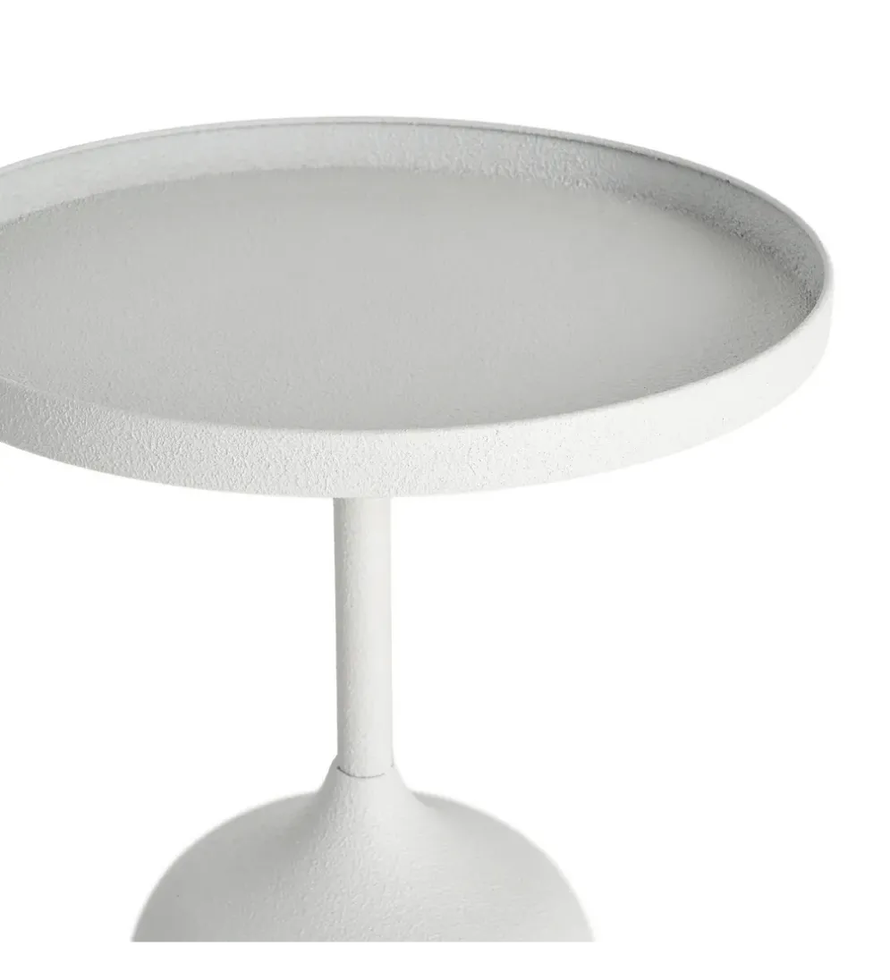 Stolik kawowy boczny KUMASENO 48 cm biały