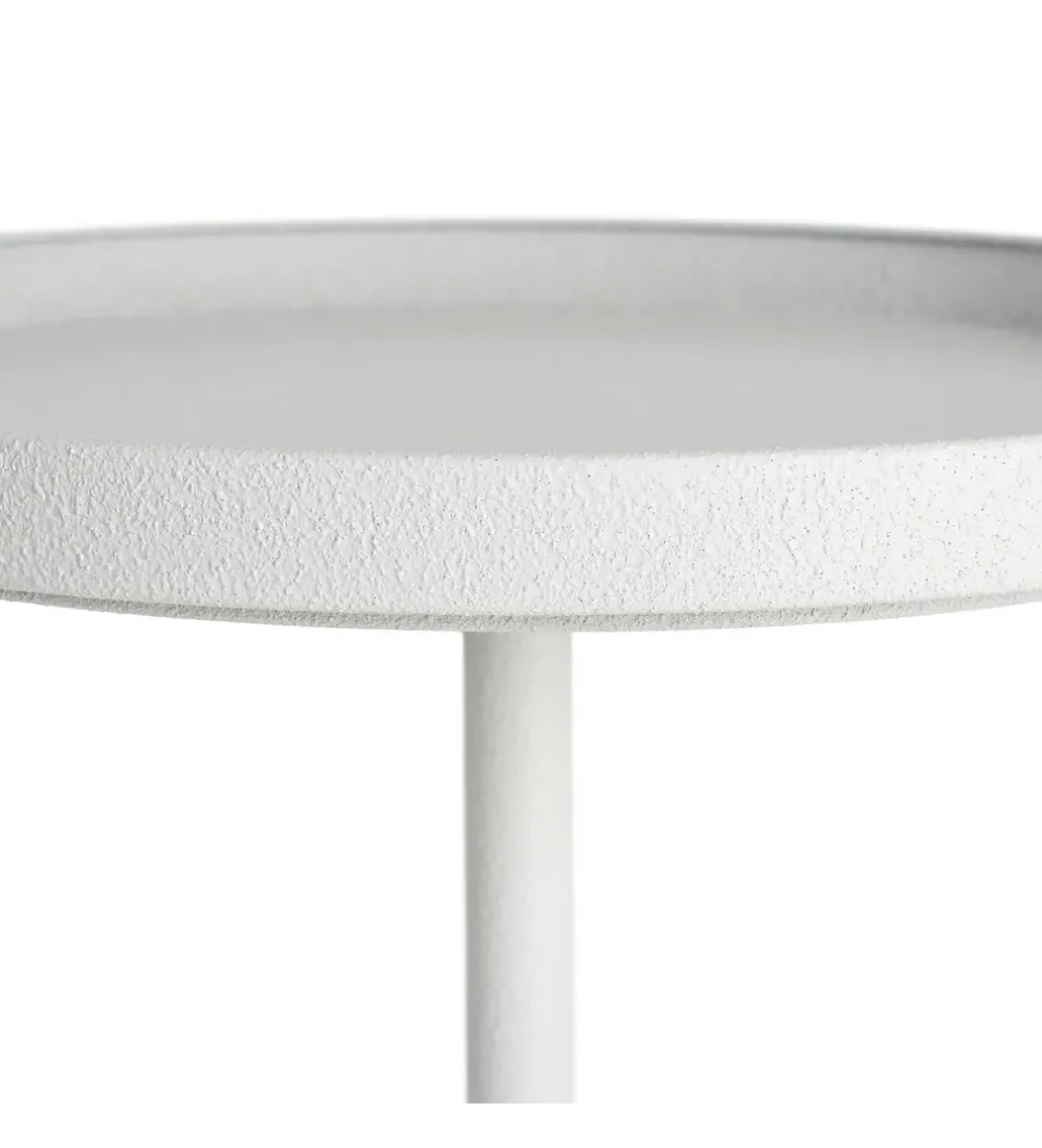 Stolik kawowy boczny KUMASENO 48 cm biały
