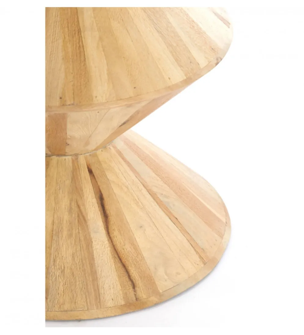 Stolik kawowy boczny LARUS 50 cm drewno mango naturalny
