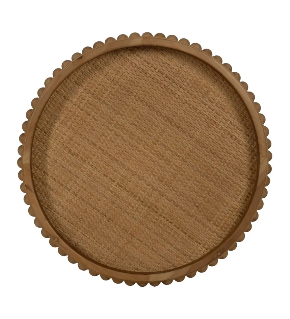 Stolik kawowy boczny LETTYN 52 cm drewno jodły