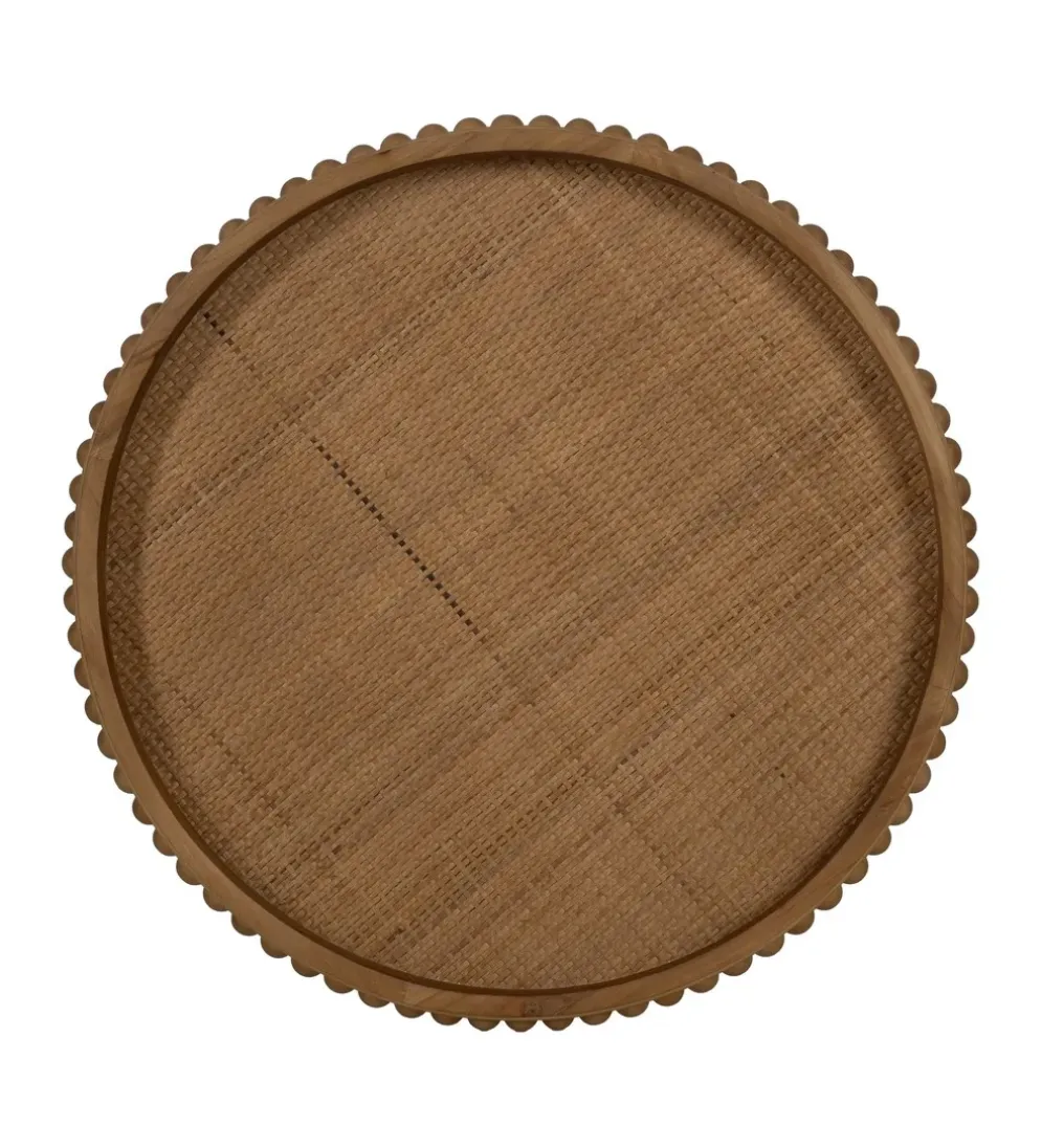 Stolik kawowy boczny LETTYN 62 cm drewno jodły