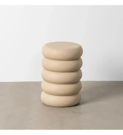 Stolik kawowy boczny MESTAKO 51 cm beżowy