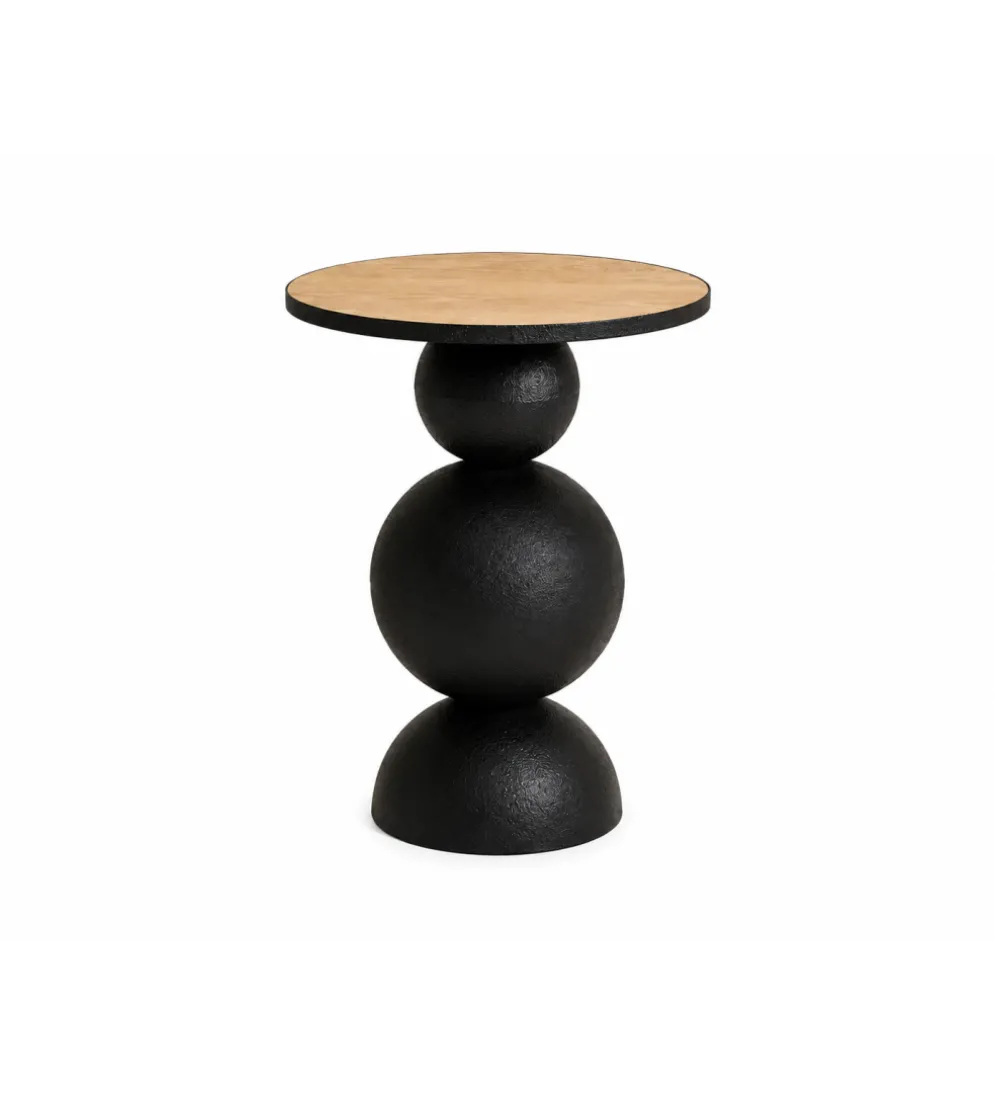 Stolik kawowy boczny MISSISSAUGA 40 cm czarny