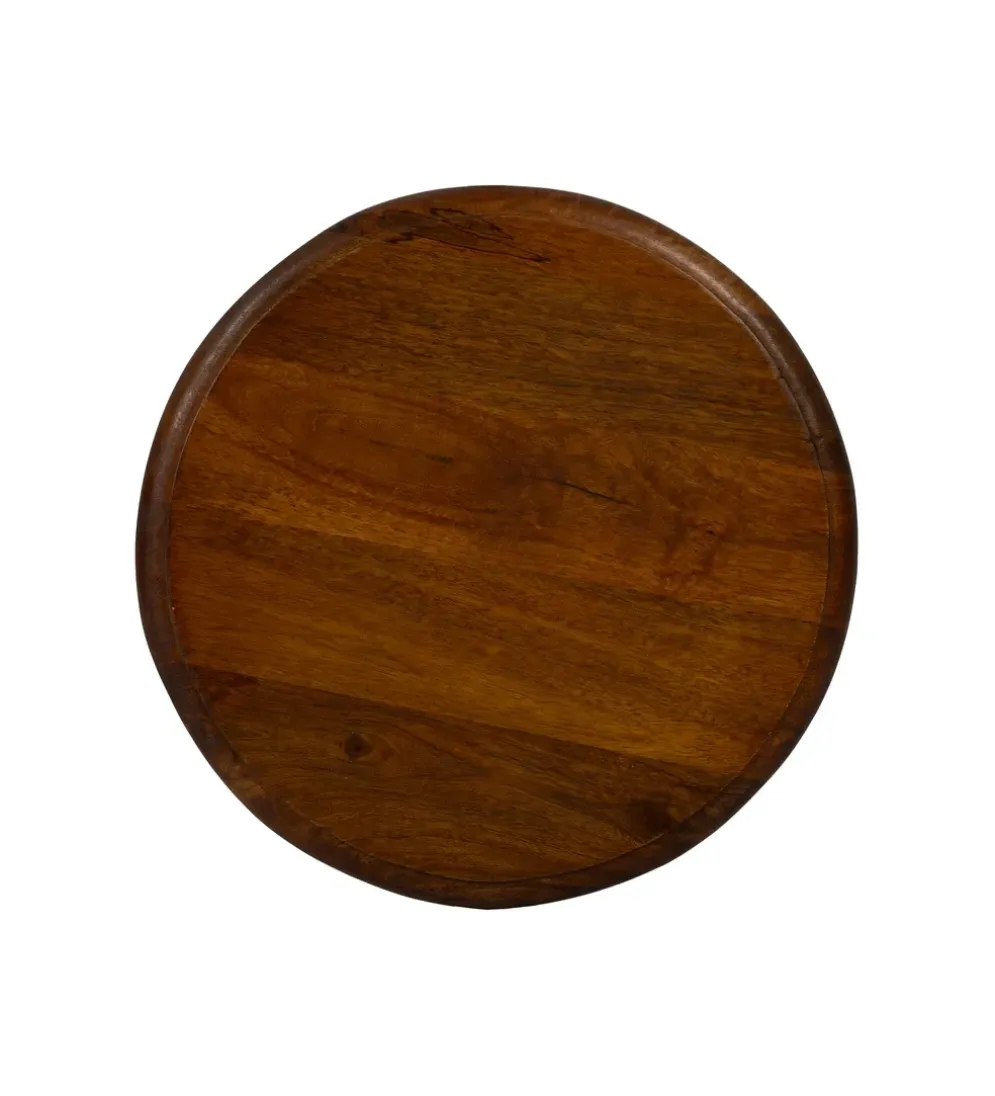 Stolik kawowy boczny ODEZANM 69 cm drewno mango