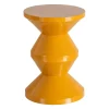 Stolik kawowy boczny PETARNO 47 cm musztardowy