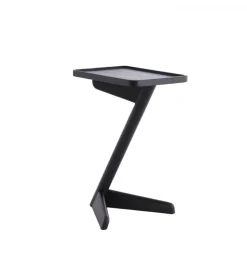 Stolik kawowy boczny QIANO 63 cm drewno mango czarny mat