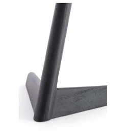 Stolik kawowy boczny QIANO 63 cm drewno mango czarny mat