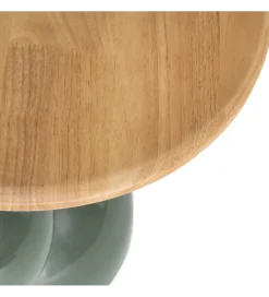 Stolik kawowy boczny SYLVIAM 46 cm zielony naturalny