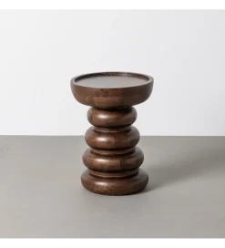 Stolik kawowy boczny TERANMO 47 cm drewno mango