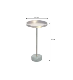 Stolik kawowy boczny TRAYFUL 60 cm złoty