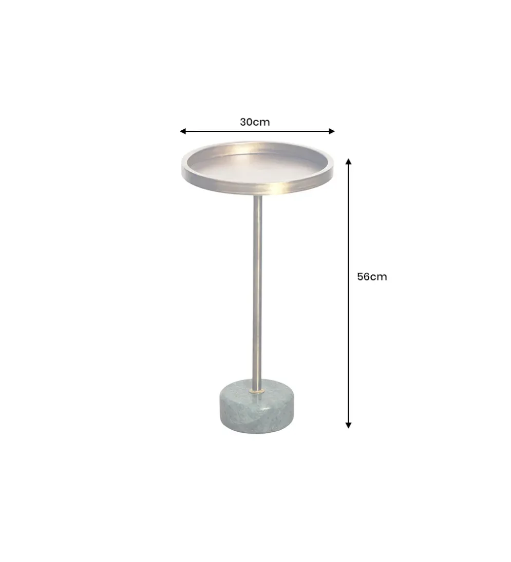 Stolik kawowy boczny TRAYFUL 60 cm złoty