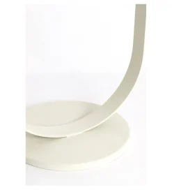 Stolik kawowy boczny TRIANA 65 cm kremowy mat