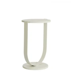 Stolik kawowy boczny TRIANA 65 cm kremowy mat