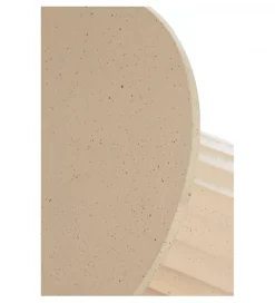 Stolik kawowy boczny VEGLIA 60 cm piaskowy mat jasny brązowy