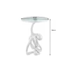 Stolik kawowy boczny WILDLIFE OCTOPUS 55 cm srebrny