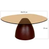 Stolik kawowy Brix Mylon 86 cm Burgundowy