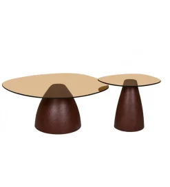 Stolik kawowy Brix Mylon 86 cm Burgundowy