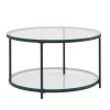 Stolik kawowy CALVIA 80 cm transparentny