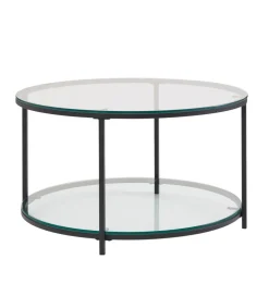 Stolik kawowy CALVIA 80 cm transparentny