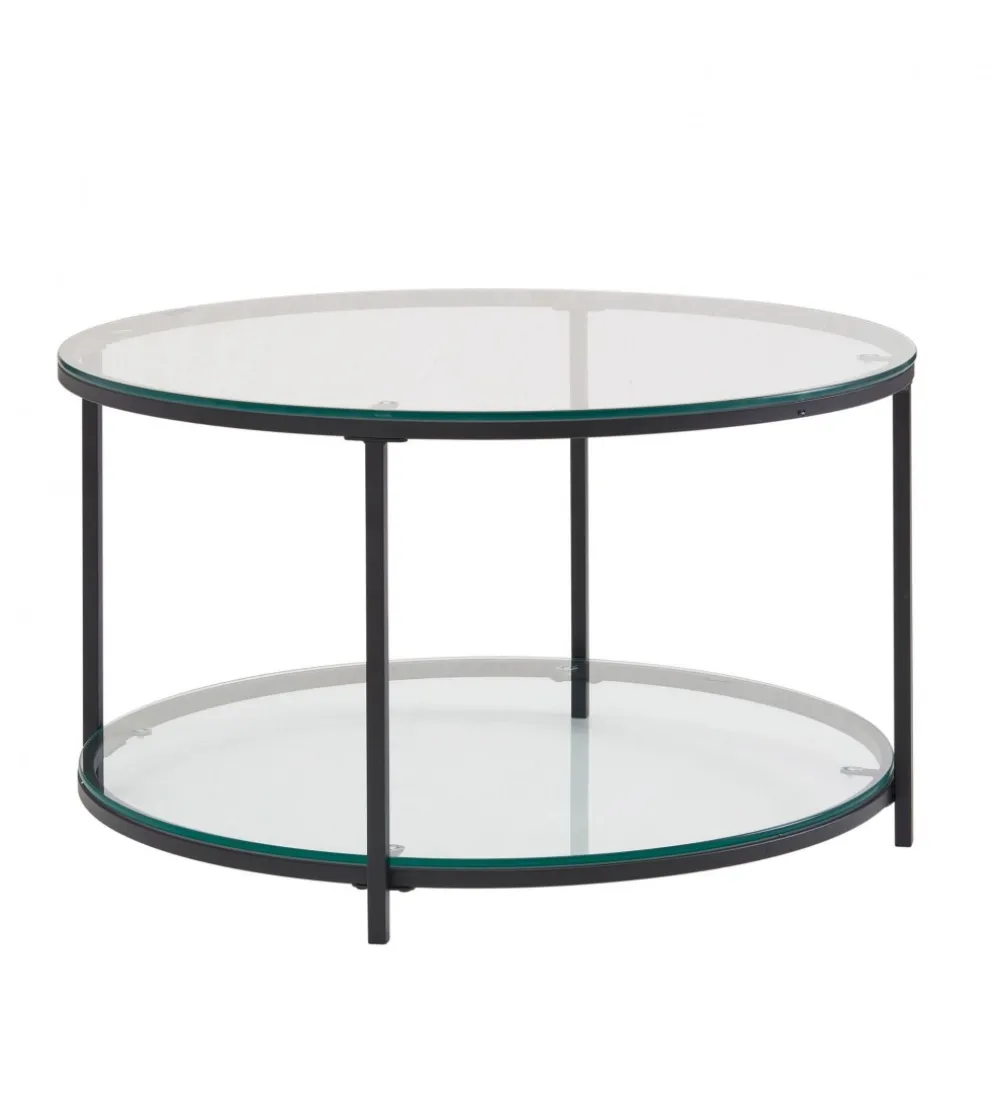 Stolik kawowy CALVIA 80 cm transparentny