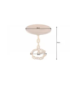Stolik kawowy CATENA II 38 cm złoty