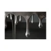 Stolik kawowy 44 cm Mystic Liquid Line srebrny