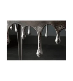 Stolik Kawowy 50 cm Mystic Liquid Line Srebrny