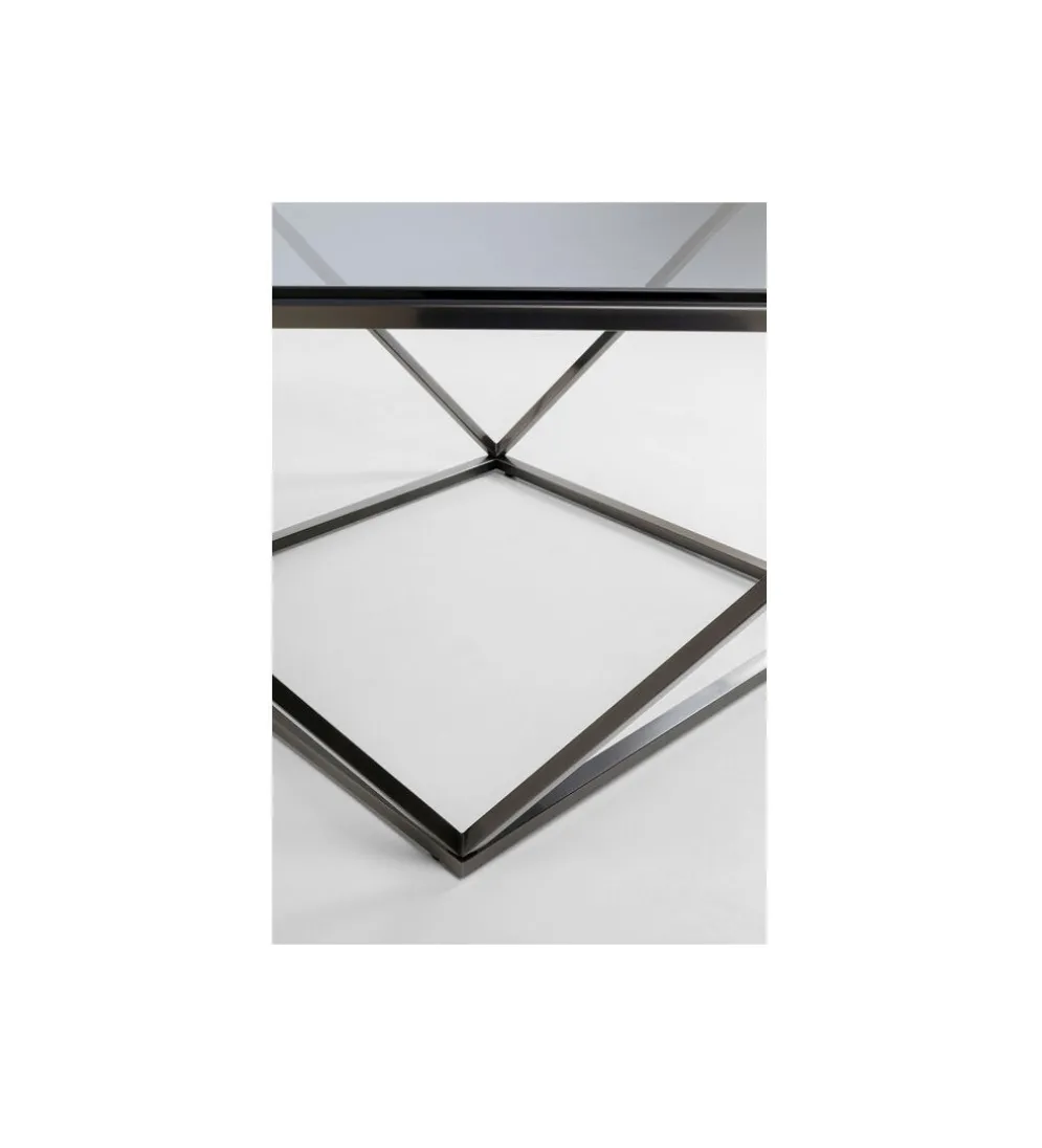 Stolik kawowy CRISTALLO 80 cm czarny grafit