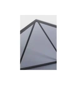 Stolik kawowy CRISTALLO 80 cm czarny grafit
