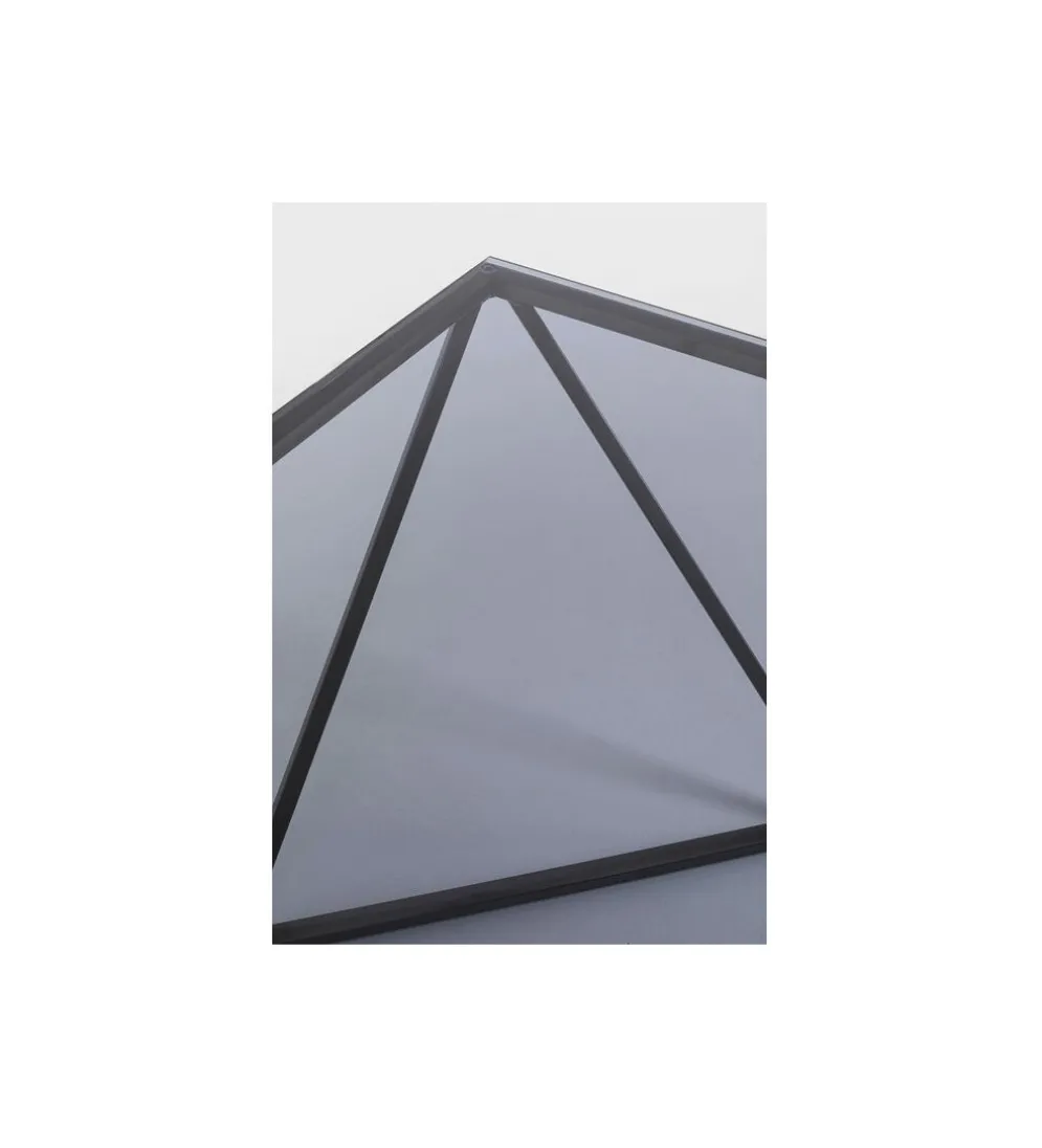 Stolik kawowy CRISTALLO 80 cm czarny grafit
