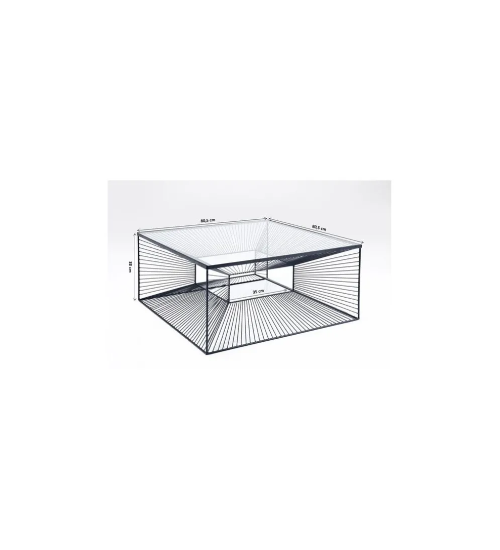 Stolik kawowy DIMENSION 80 cm czarny