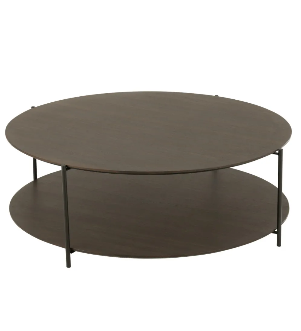 Stolik kawowy DOMERESU 113 cm ciemno brązowy