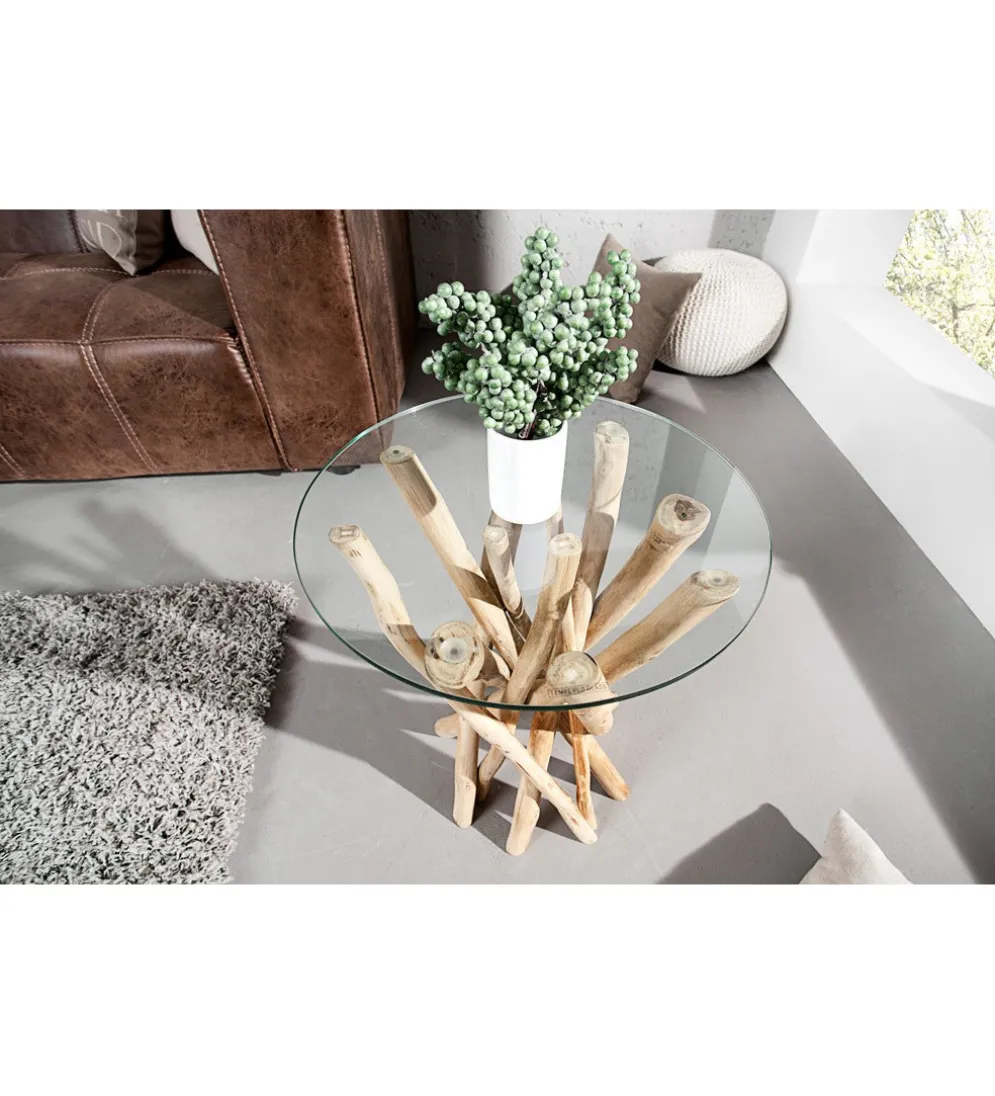 Stolik kawowy Driftwood 35 cm naturalny