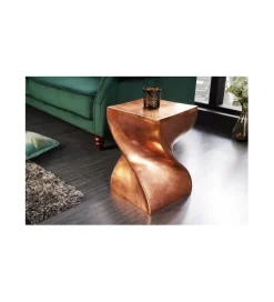 Stolik kawowy ESPIRAL Twist 45 cm miedziany