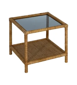 Stolik kawowy ESTAZ 50 cm naturalny ratan