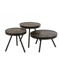 Stolik kawowy Fien 50 cm drewno mango