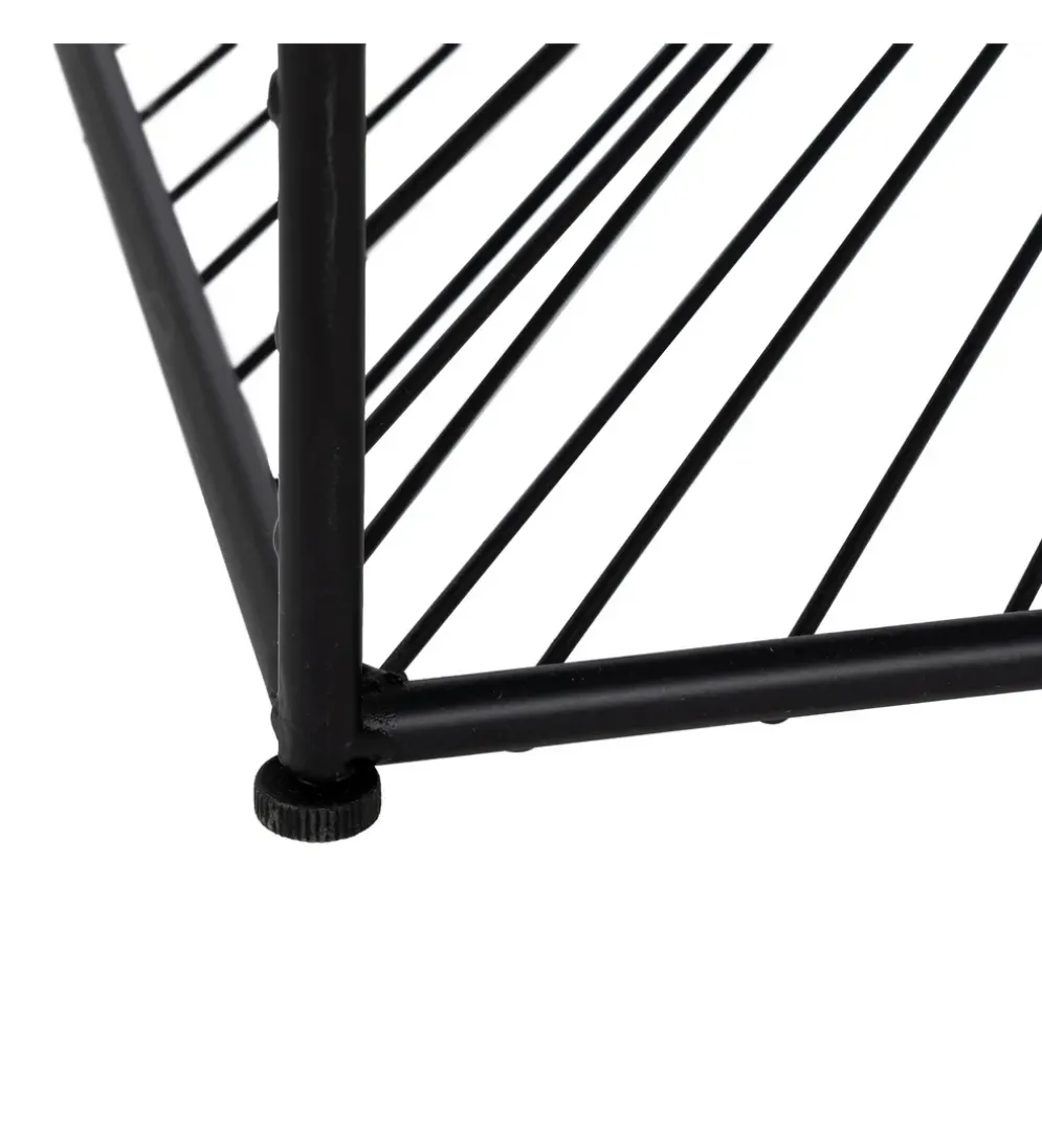 Stolik kawowy GEMETRO 80 cm czarny