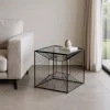Stolik kawowy GEMETRO 45 cm czarny