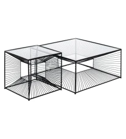 Stolik kawowy GEMETRO 45 cm czarny
