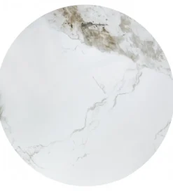 Stolik kawowy GENESIS 70 cm ceramika w optyce białego marmuru