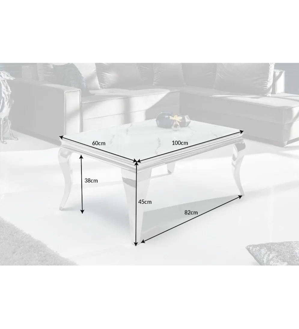 Stolik kawowy GLORIA 100 cm w optyce marmuru