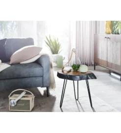 Stolik kawowy GOA 40 cm drewno akacja